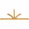 Ekena Millwork Richland Rough Sawn Timber Gable Bracket, Western Red Cedar, 108"W x 54"H x 4"D x 4"F, 12/12 Pitch GBW108X54X0404RIC00RWR - alternate 3
